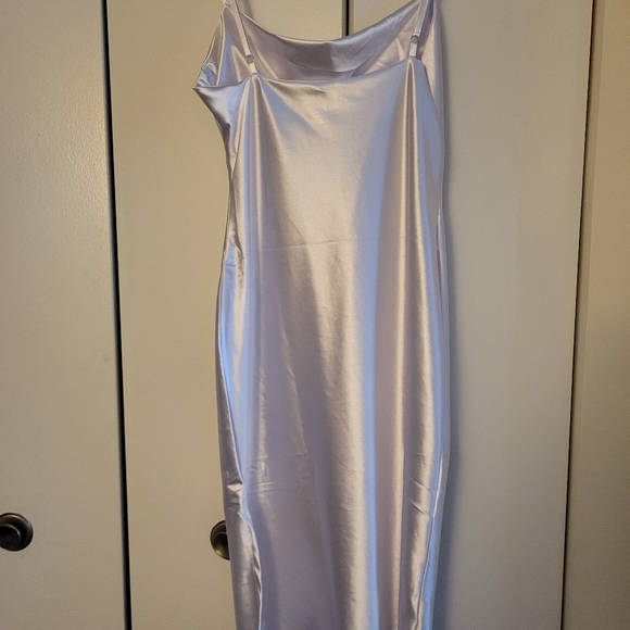White Satin Dress - Picture 3 of 4
